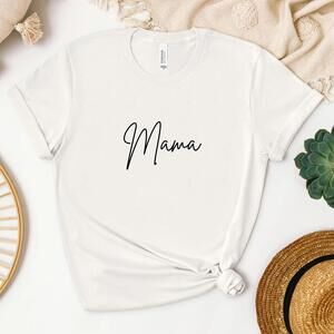 Minimalist Mama Shirt, Simple Mom Tee, Aesthetic Mama Shirt